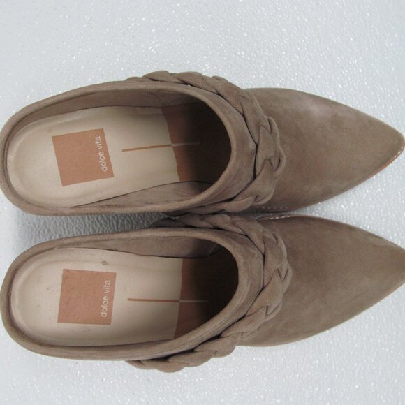 Dolce Vita Serla Truffle Suede Mules size 8M - Picture 7 of 9